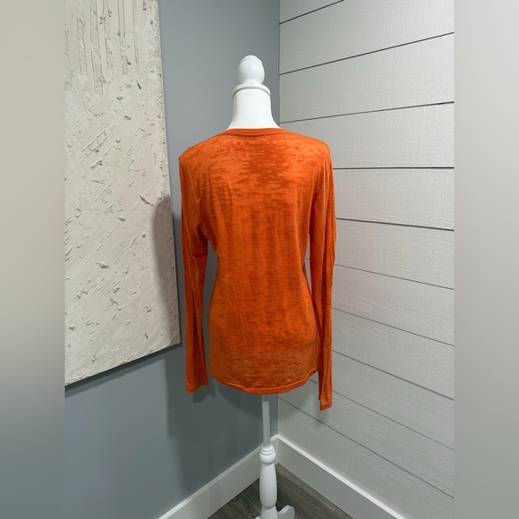 Peace Love Mom Orange Long Sleeve Tee - Picture 4 of 6